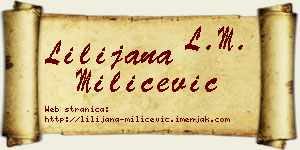 Lilijana Milićević vizit kartica